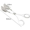 thumbnail image 2 of Salad Tongs Scissors, 2 Pieces 304 Stainless Steel Salad Tongs Tongs, Serving Tongs, Stainless Steel Salad Tongs, for Salad, Bread, Cake, Buffet, Var, 2 of 4