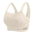 thumbnail image 2 of LLYWEY Padded Bras Bra No Padding Ladies Demi Cup Bra Style-751 Women Padded Bra Feature Adult Female Cotton Sports Bras White 38B, 2 of 5