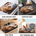 thumbnail image 3 of Christmas Coffee Mat Rubber Dish Drying Mat For Kitchen Counter Farmhouse Style Art Kitchen Mat Thanksgiving Coffee Bar Accessories Decorative Cookies Coffee Chocolate Drying Pad 16" X 18", 3 of 6
