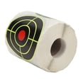 thumbnail image 3 of 250 Uds. Pegatinas autoadhesivas de objetivos redondos de papel con impacto verde fluorescente para entrenamiento de puntería, 3 of 8