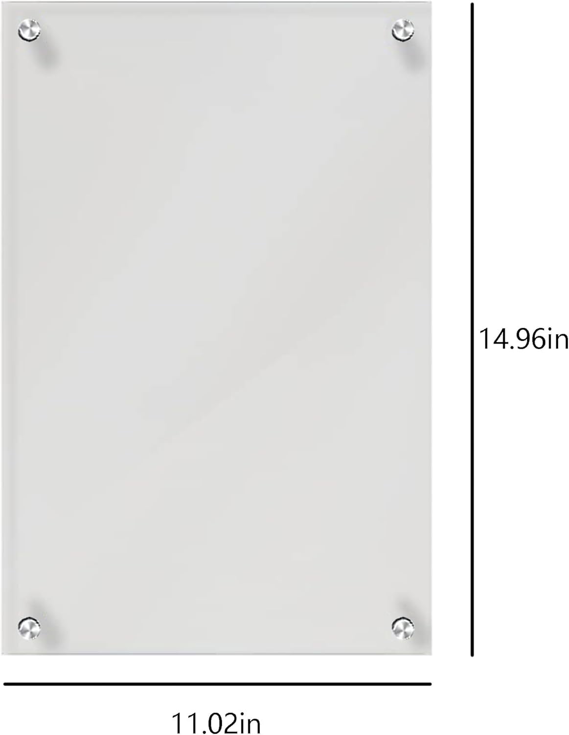 Acrylic Dry Erase Board, Dry Erase Board, Clear Non-Magnetic Wall Board Unframed White Board, for Office,School and Home, Portable Whiteboard(11.02x14.96 Inches)