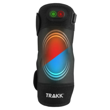 TRAKK Hot & Cold Knee Multi-Purpose Brace Massager with Soothing Heat, Cold Pack, and Vibration Massage Modes