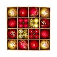 thumbnail image 3 of Clearance Christmas Decoration! Holiday Savings 2024!44Pcs Colorful Christmas Hanging Balls - Christmas Proof Ball Ornaments For Party Christmas Tree Supplies Home Decoration, 3 of 7