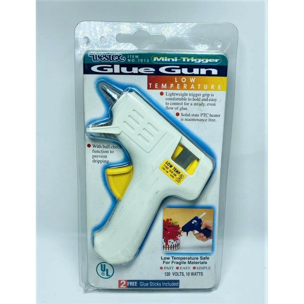 10W Low Temperature Hot Melt UL LISTED Mini Glue Gun W/ Glue Stick 120V