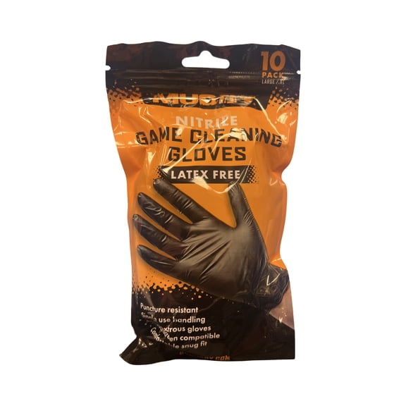 Muddy PVC Heavy-Duty Game Cleaning Gloves, Latex Free, L/XL