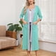 thumbnail image 4 of Batas de invierno para mujer, camisón cálido y camisón de invierno con cremallera y bolsillos, pijama holgado para mujer., 4 of 9