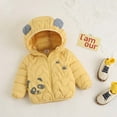 thumbnail image 2 of Honeeladyy Baby Boy Girl Fall Winter Outfit,Baby Boys Girls Light Down Hooded Cotton Jacket Coat 4-5 Years Boys Girls Fall Winter Coat, 2 of 9