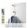 thumbnail image 2 of Yamazaki Home  Over-the-Door Hook, Steel - L 3.86 x W 0.59 x H  7.09 inches White, 2 of 7