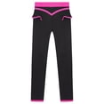 thumbnail image 5 of inlzdz Kids Girls Figure Ice Skating Tights Ballet Dance Leggings Girls Slimming Sweatpants Training Hot Pink 12, 5 of 7