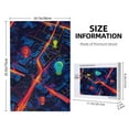 thumbnail image 4 of Disketp Neon City Map Custom Puzzle Personalized Puzzles 1000 Pieces, Customized Picture Puzzle for Adult and Teens((29.5×19.7in, Vertical), 4 of 9