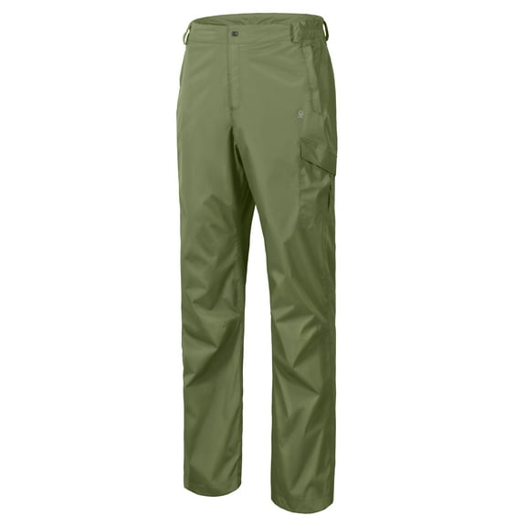 Little Donkey Andy Men's Lightweight Waterproof Breathable Rain Pants Golf Hiking TravelOlive Size XXL