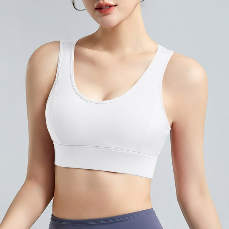 Tops for Women Plus Size Women's Sports Underwear Women's Shockproof  Running Small Chest Push Up Fitness Yoga Vest Thin No Steel Ring Beautiful  Back Bra Compression Shirt Women Plus Size : 