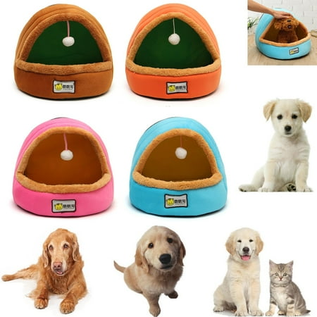 Small Size Pet Nest Dog Cat Puppy Bed Pad House Cave Winter Soft & Warm Kennel Cushion Sleeping (Best Winter Sleeping Pad)