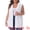 White, variant on Unique Bargains Women's Plus Size Dressy Sleeveless Long Jean Jacket 1X Black
