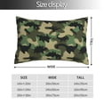 thumbnail image 2 of Honeii Camouflage Dinosaur Print Pillow Cases,Plush Throw Pillow Covers,Decorative Pillowcase for Sofa, Couch, Living Room-20"x30", 2 of 6