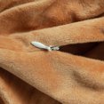 thumbnail image 4 of Flxxie Ultra Fluffy Soft Velvet Pillowcase with Zipper Set of 2, King 20" x 36", Camel, 4 of 5