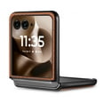 thumbnail image 3 of Allytechgroup Fiber Pattern Phone Case for Motorola Razr 60 Ultra, Slim Fit Lightweight Shockproof Anti-Fall Anti-Scratch Non-Slip Luxury Folding Case for Moto Razr 60 Ultra, Brown, 3 of 11
