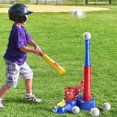 thumbnail image 6 of 2 in 1 Tee Ball Set for Kids 3-5|5-8, Kids Baseball Tee, T-Ball Set with 10 Balls, Step on Pitching Machine, Batting Tee, Outdoor Sport Toy Games for 3 4 5 6 7 8 Year Old Boys Kids Toddler, 6 of 6