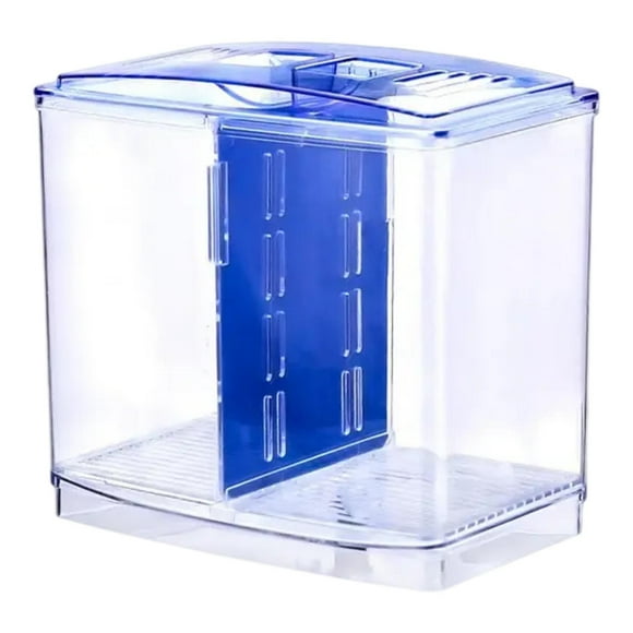 Tistana de pescado Betta con caja divisoria de eclosión multipropósito Clear Betta Betta Cesta de pescado Acuario para el escritorio de casa