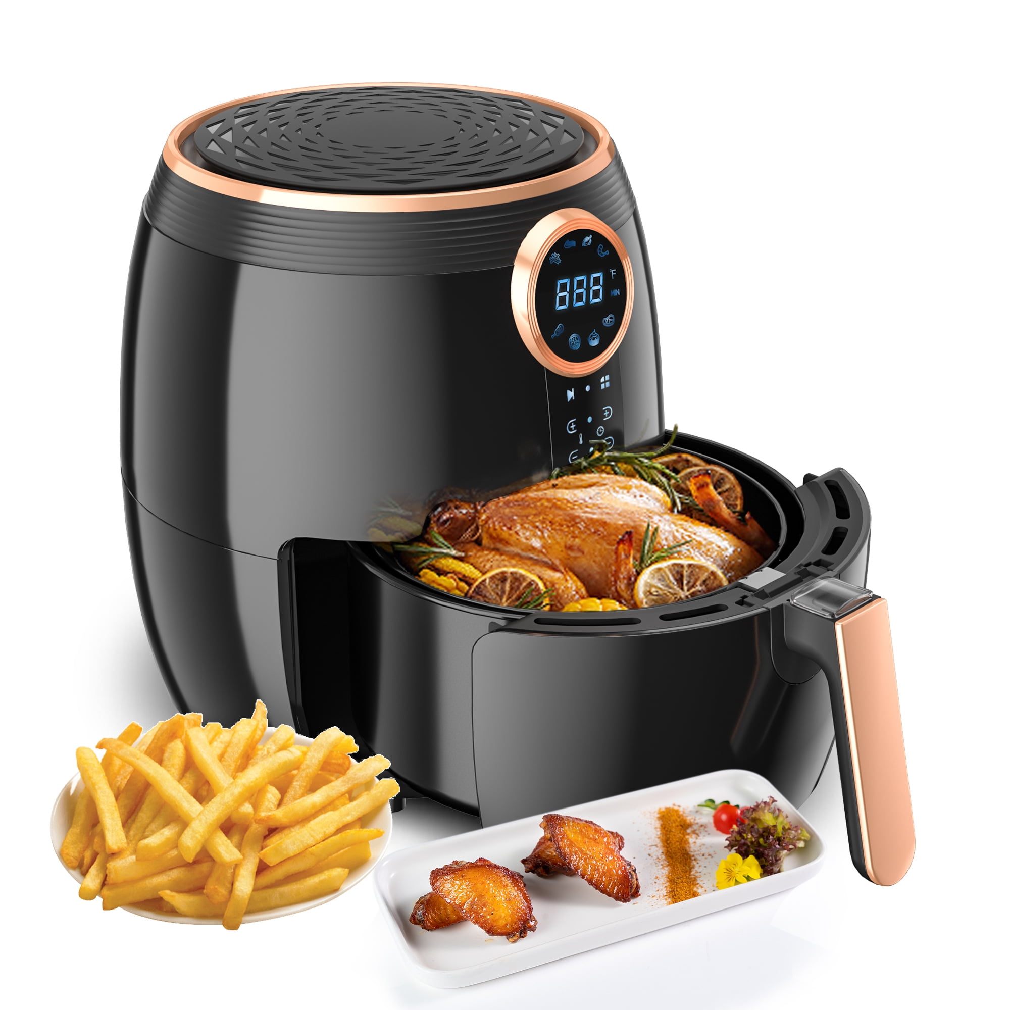 Rozmoz 5 Qt Air Fryer, Oil-Less Air Fryer Cooker with Digital Touchscreen,  8 Preset Modes, Whit - Deep Fryers & Air Fryers, Facebook Marketplace