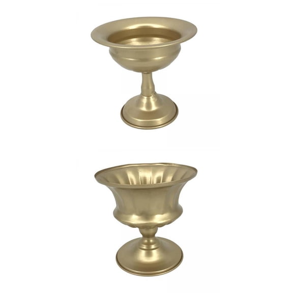 Esquirla 2 Pieces Metal Vase Retro Style Dried Flowers Plant Holder Flowerpot Ornaments