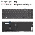 thumbnail image 4 of Clavier d'Ordinateur Portable Original Nouveau US Russe pour HP ProBook 450 G8 455 G8 455R G8 650 G8 HSN-Q27C HSN-Q31C avec Rétroéclairage RU Original Rétroéclairé, 4 of 6