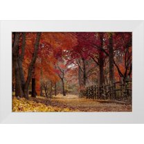 Allen, Kimberly 14x11 White Modern Wood Framed Museum Art Print Titled - Autumn Stroll