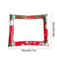 thumbnail image 2 of Darzheoy Inflatable Christmas Photo Frame, Red PVC Blow-Up Prop for Holiday Parties, Lightweight and Portable for Indoor Outdoor Decoration, Christmas Gift, 2 of 6