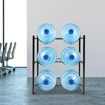 3 Tiers Water Cooler Jug Rack 6 Slots 5 Gallon Water Bottle Holder Heavy Duty
