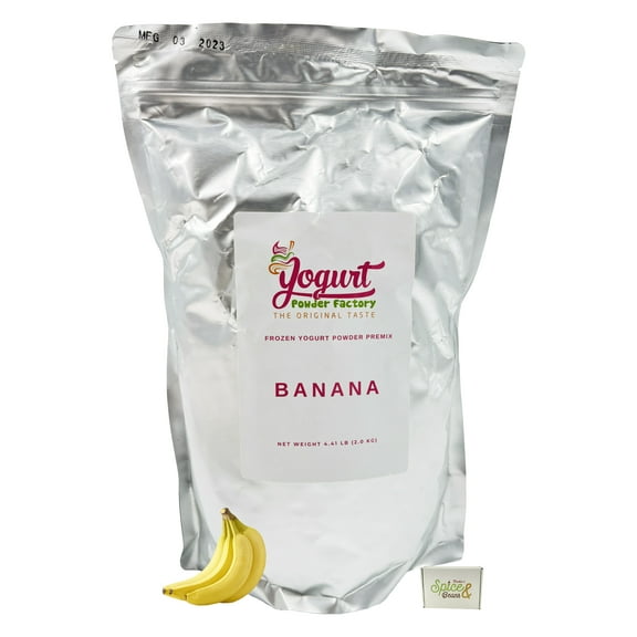 Frozen Yogurt Pre Mix | Gluten Free & Low Fat | (70.4 oz., Banana)