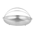 thumbnail image 2 of Steamer Basket Veggie Steamer Basket Kitchen Accessory Round Large Capacity Stainless Steel Steaming Basket for Fish Dumpling L Inner Handle, 2 of 8