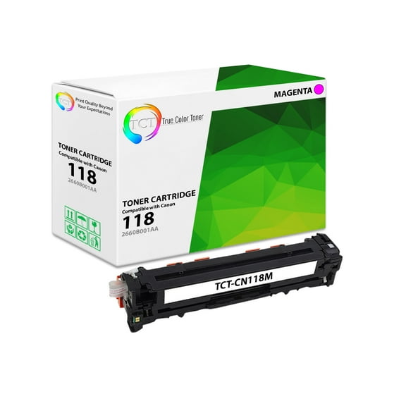 TCT 118 Magenta Toner Cartridge - Premium Compatible Replacement for Canon 118 2660B001AA Magenta