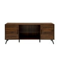thumbnail image 6 of Walker Edison Mid Century 2-Door TV Stand for TVs up to 68", Dark Walnut, 6 of 16