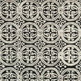 thumbnail image 4 of SAFAVIEH Cambridge Leslie Geometric Wool Area Rug, Black/Ivory, 5' x 8', 4 of 9