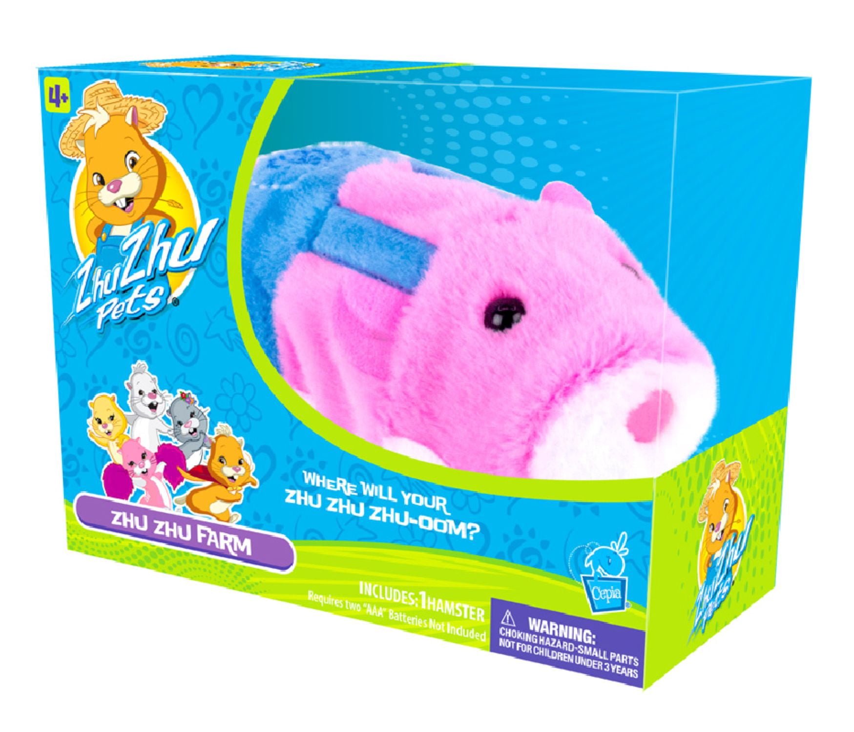 ZhuZhu Pets Electronic Farm Pet Toy with 40+ interactive sounds, Multiple Characters Available, For Girls & Boys Ages 4+