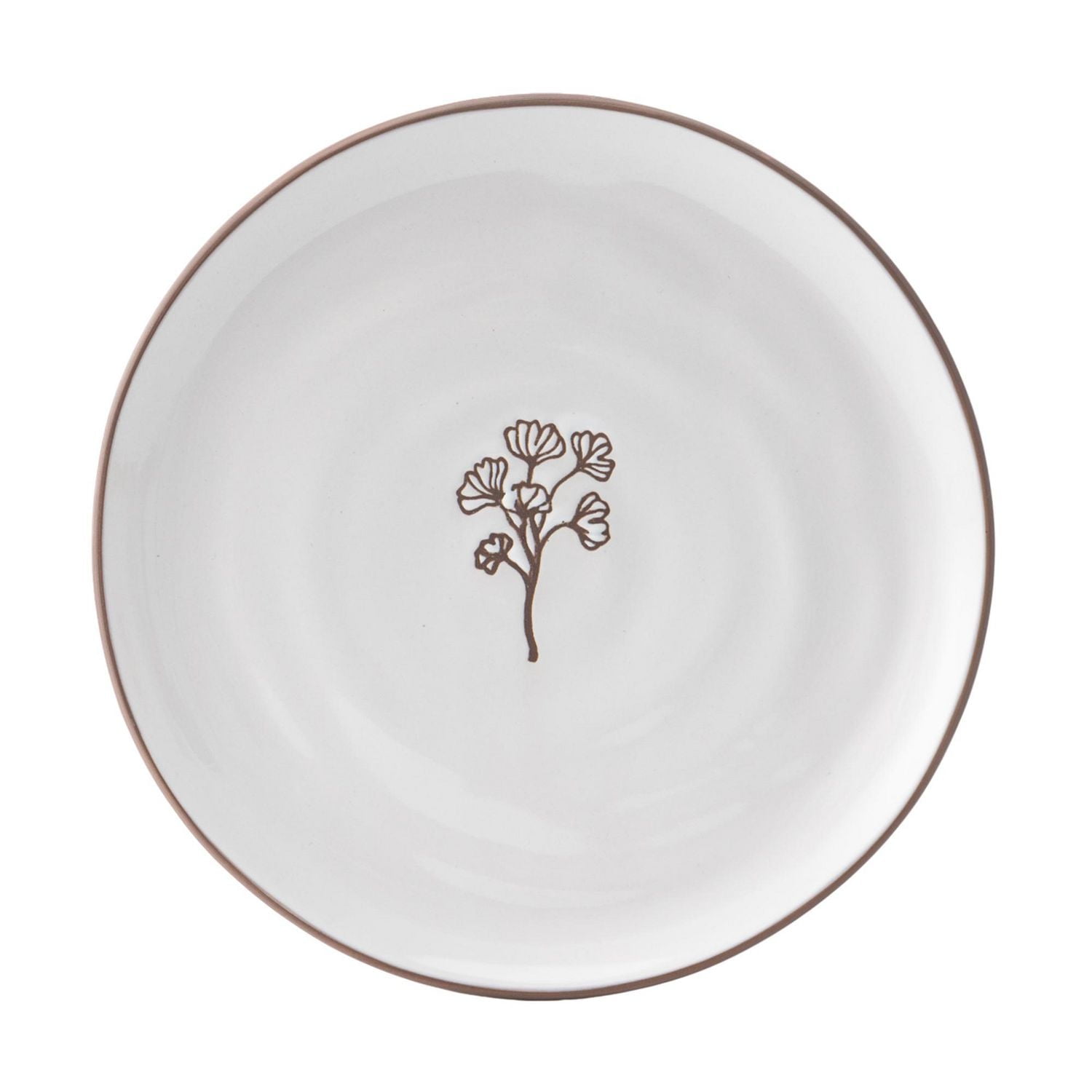 Hometrends Assiette à salade en céramique résistante à la cire, 8,7 pouces, 1 pièce