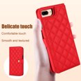 thumbnail image 6 of Allytechgroup Wallet Case for iPhone 8 Plus/7 Plus with Credit Card Slot, RFID Blocking PU Leather Case with Lanyard & Shoulder Strap & Kickstand Shockproof Bumper for Women Men, Red, 6 of 8