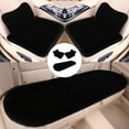 thumbnail image 1 of HOARBOEG 5 Sets Car Front Seat Cushion Soft Warm Faux Rabbit Winter Auto Seat Cover Plush Vehicle Seat Protector Pad With Non-Slip Backing Car Accessories, 1 of 5
