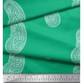 thumbnail image 2 of Soimoi Satin Silk Fabric Paisley Block Printed Craft Fabric by The Yard 42 Inch Wide, 2 of 3