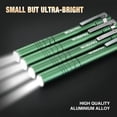 thumbnail image 3 of Pen Light WORKPRO LED con bolsillo de aluminio con clip, color verde, paquete de 4, 3 of 7