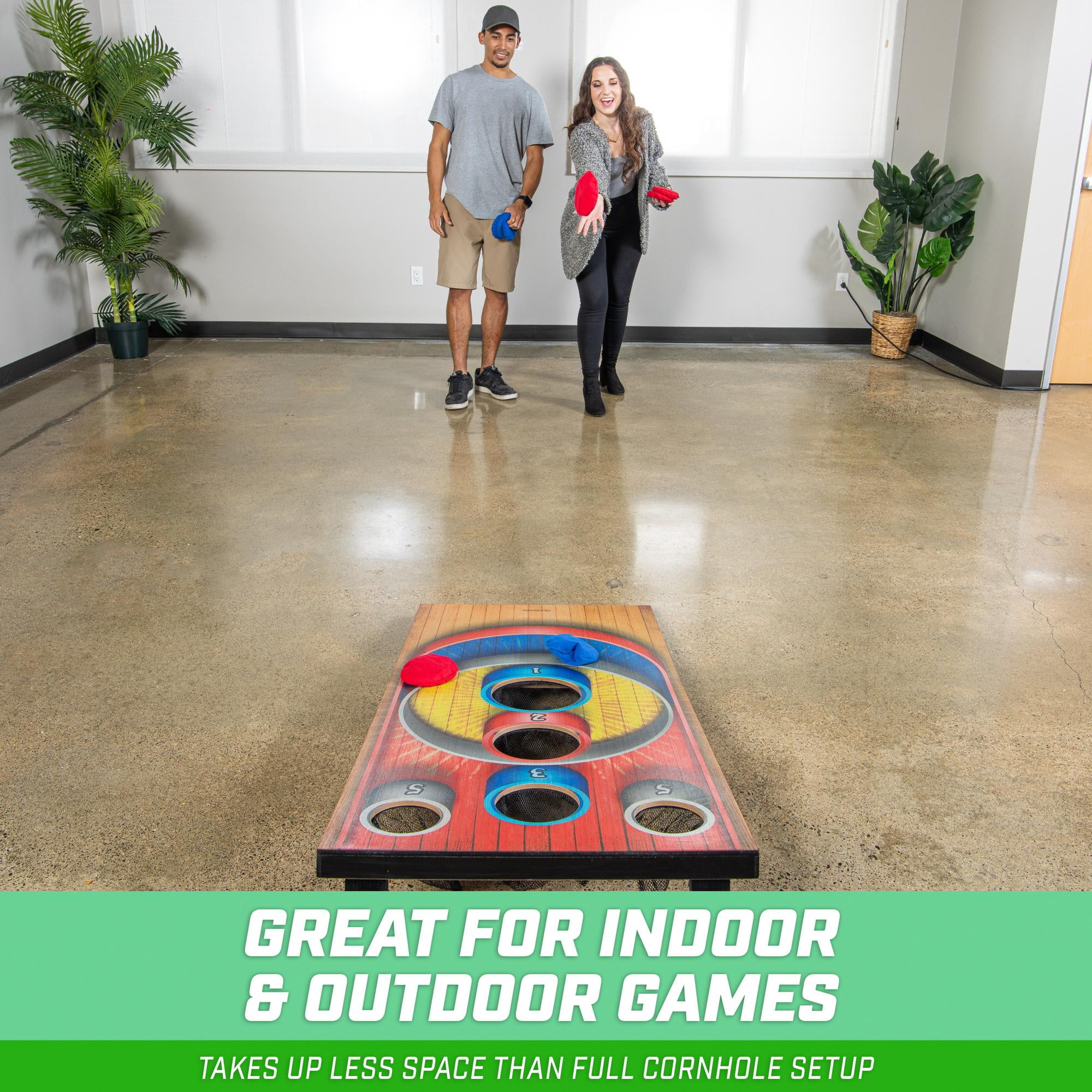 GoSports Carnival Arcade Toss Cornhole Game - Indoor or Outdoor Bean Bag Toss