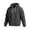 Black #164, variant on Waffle Knit Hoodies for Men Full Zip Sweatshirt Hooded Cardigan with Pocket Loose Fit Drawstring Athletic Jackets