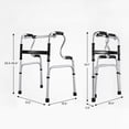 thumbnail image 5 of Easwe Standard Folding Walker for Seniors & Adults Lightweight Sturdy and Durable Foldable Walker Supports up to 350 lbs Adjustable Height (29.3"-36.4"), 5 of 10