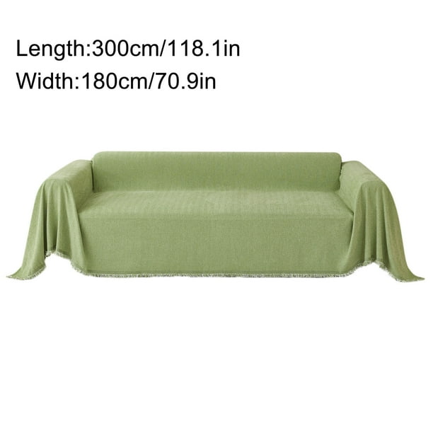Fundamental Sofá de Espiga, Elegante Diseño Color Liso, Suave y Agradable para La Piel, Sofá, Cama y Silla Multifacético, Fácil de Lavar a Máquina, Incluye 1 Cojín.