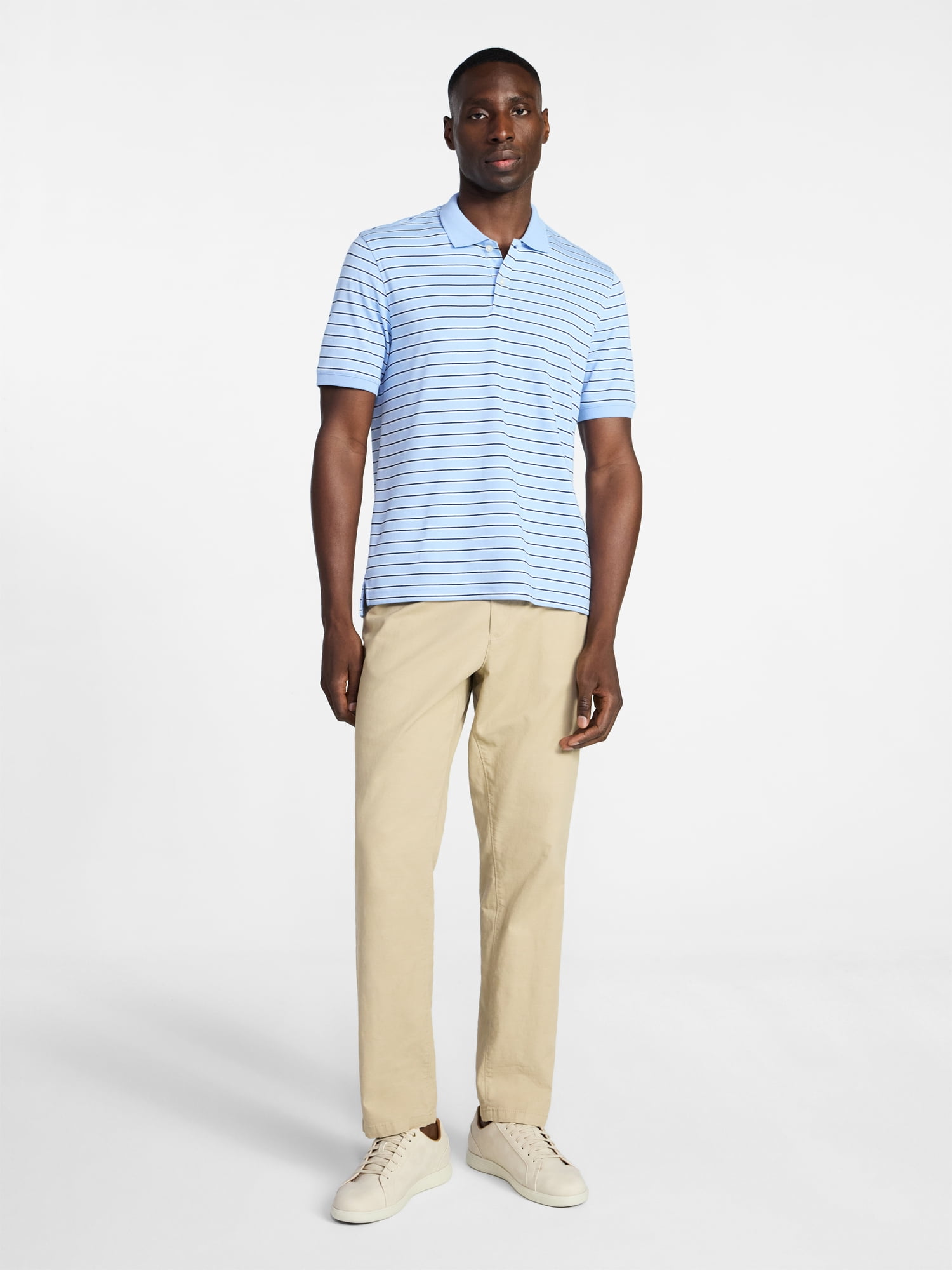 George Men's and Men's Big & Tall Short Sleeve Interlock Polo Shirt, Sizes S-5XL, LT-3XLT