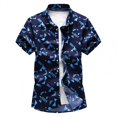 thumbnail image 1 of Breathable Shirts For Men Slim Fit Summer Featuring Printing, 1 of 5