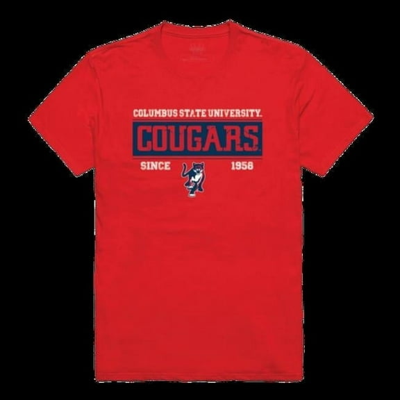 W Republic 507-464-RED-03 Columbus State University Cougars College Established T-Shirt, Red - Large
