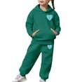 thumbnail image 6 of Uobin Trendy Printed Girls Hoodie Outfits SetsCasual Versatile Hooded Sweatshirt & Jogger Pants Fashion Two Piece Kids Sets 2-13 Years, 6 of 6