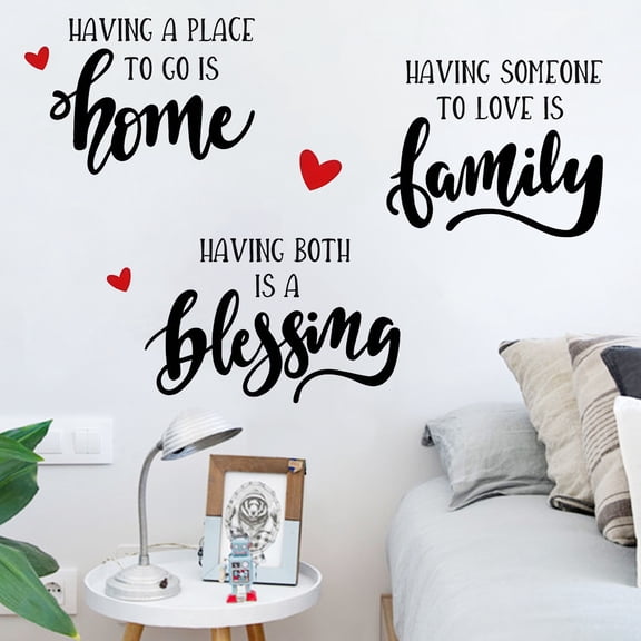 Wall Decals Home Decoration Warm Theme Removable Wall Stickers Vinyl Peel and Stick for Bedroom Living Room Decor 28x24 Inch