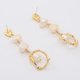 thumbnail image 3 of Pendientes largos de perlas Pendientes colgantes de gota para mujer Pendientes de perlas Pendientes colgantes de perlas Pendientes de tuerca Regalo de joyería Pendientes de boda, 3 of 5